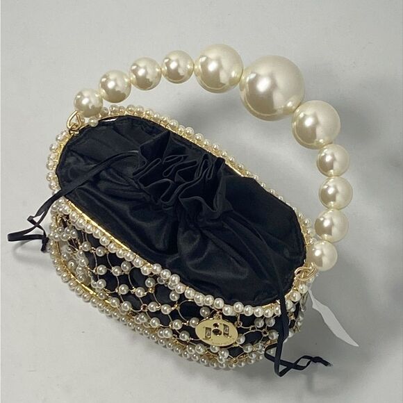 Rosantica Holli Siviglia Faux Pearl-Embellished Top Handle Bag - Picture 9 of 12